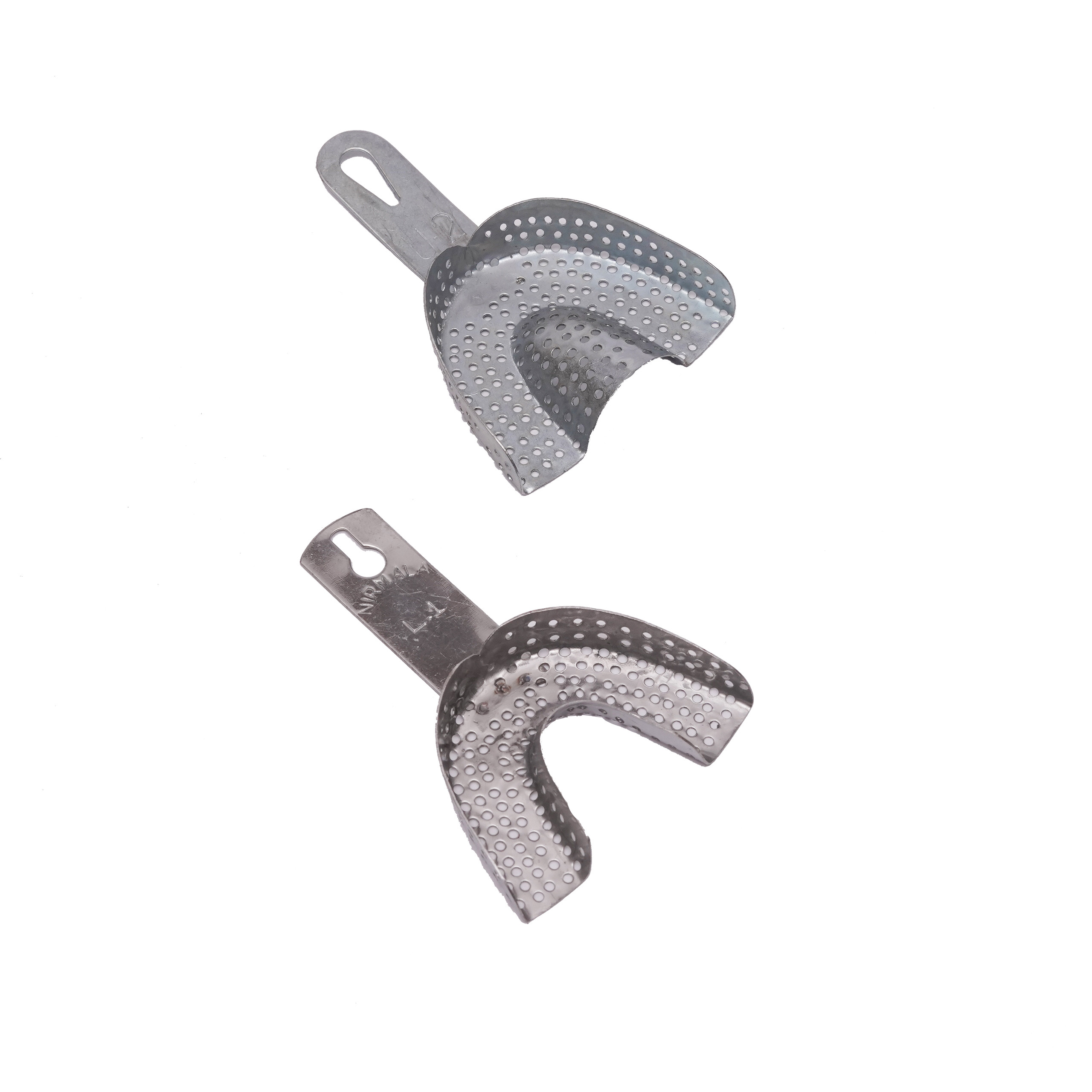 Indian Stainless Steel Dentulous Perforated Impression Tray (One Piece)